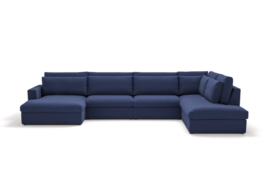 Model Portofino - Portofino longchair lewy + sofa 1,5 osobowa + sofa 1,5 osobowa + otomana prawa