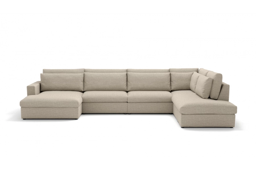 Model Portofino - Portofino longchair lewy + sofa 1,5 osobowa + sofa 1,5 osobowa + otomana prawa