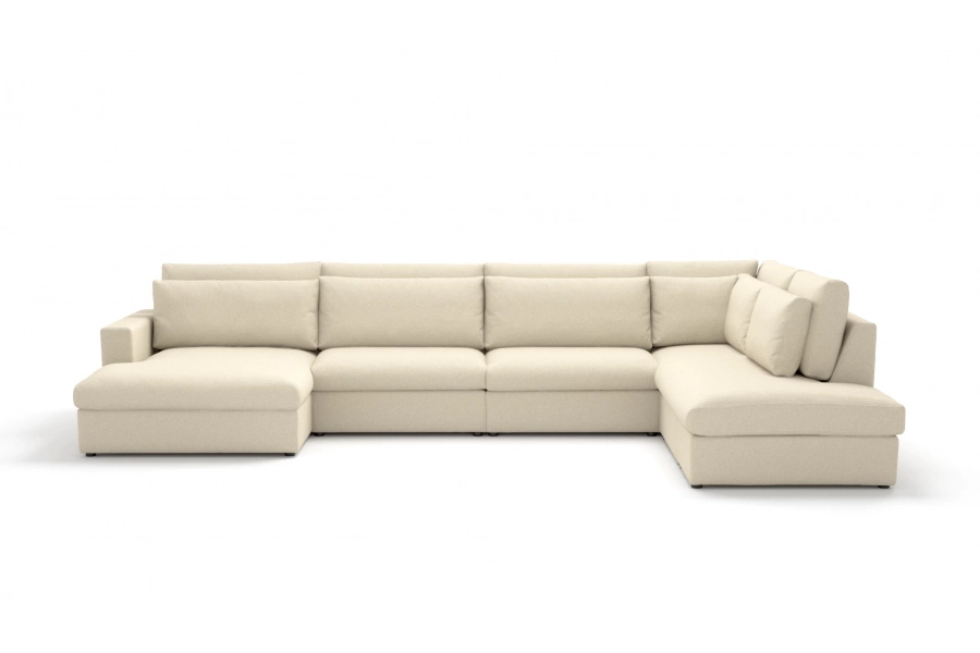 Model Portofino - Portofino longchair lewy + sofa 1,5 osobowa + sofa 1,5 osobowa + otomana prawa