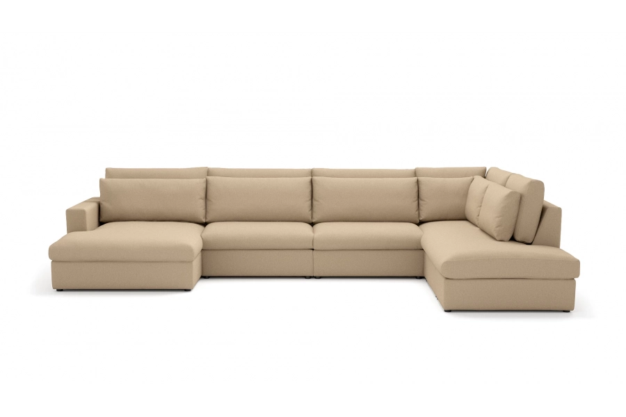 Model Portofino - Portofino longchair lewy + sofa 1,5 osobowa + sofa 1,5 osobowa + otomana prawa