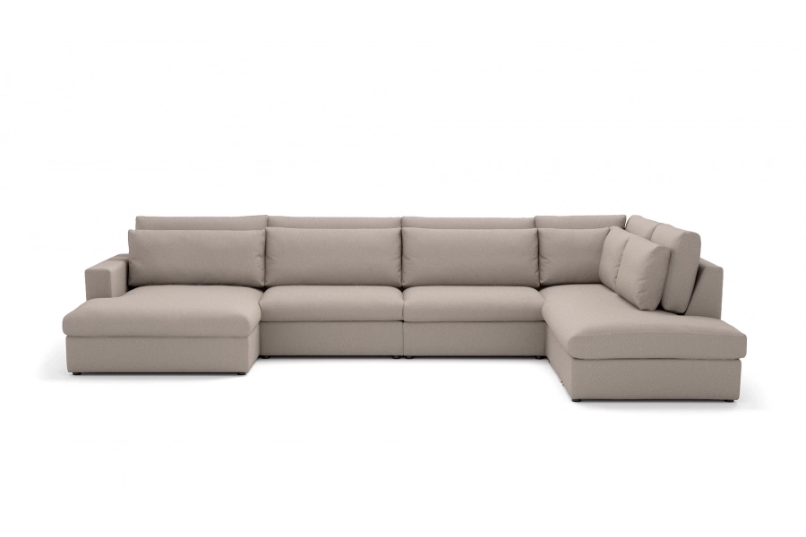 Model Portofino - Portofino longchair lewy + sofa 1,5 osobowa + sofa 1,5 osobowa + otomana prawa