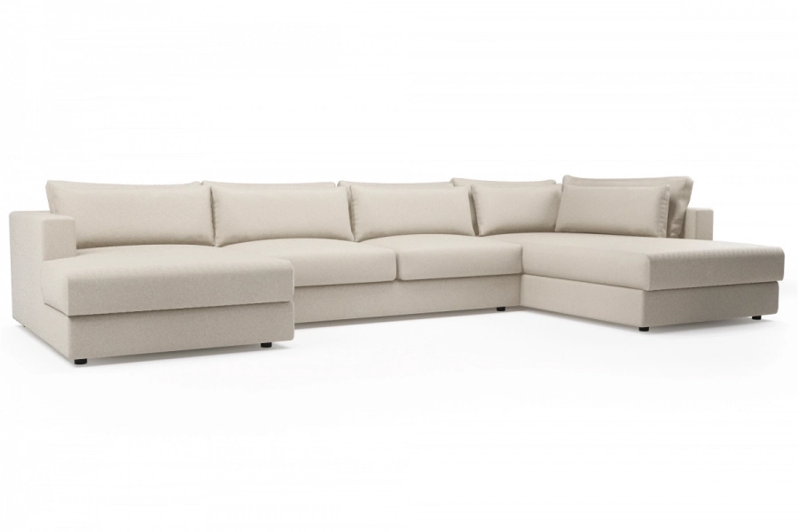 model PORTOFINO - Portofino longchair lewy + sofa 2-osobowa + otomana prawa