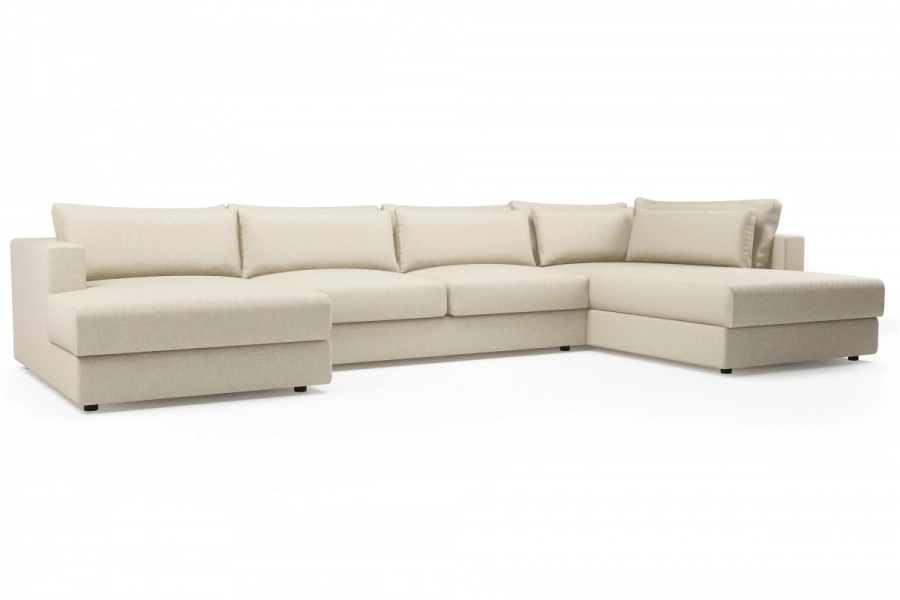 model PORTOFINO - Portofino longchair lewy + sofa 2-osobowa + otomana prawa