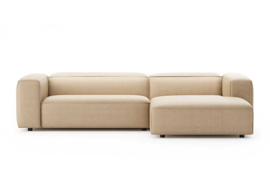 model MODULARIS WB (wysoki bok) - Modularis WB sofa 2-osobowa lewa + longchair prawy (boki wysokie)