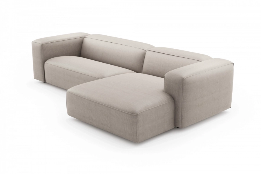model MODULARIS WB (wysoki bok) - Modularis WB sofa 2-osobowa lewa + longchair prawy (boki wysokie)