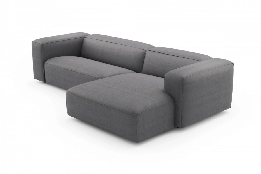 model MODULARIS WB (wysoki bok) - Modularis WB sofa 2-osobowa lewa + longchair prawy (boki wysokie)