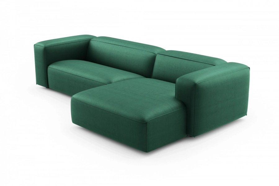 model MODULARIS WB (wysoki bok) - Modularis WB sofa 2-osobowa lewa + longchair prawy (boki wysokie)