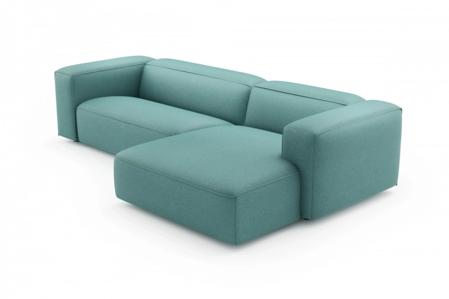 model MODULARIS WB (wysoki bok) - Modularis WB sofa 2-osobowa lewa + longchair prawy (boki wysokie)