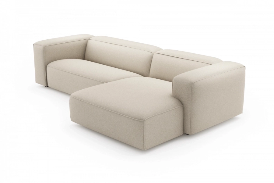 model MODULARIS WB (wysoki bok) - Modularis WB sofa 2-osobowa lewa + longchair prawy (boki wysokie)
