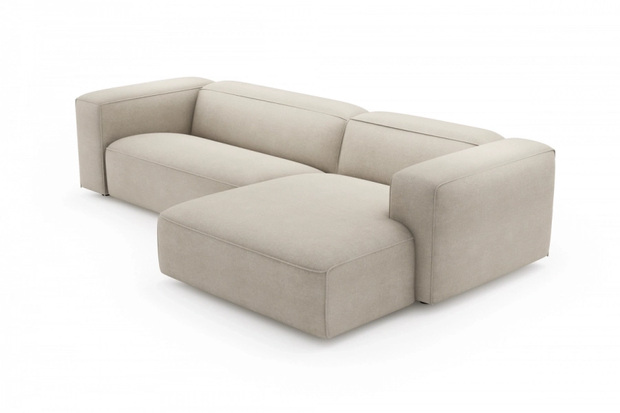 model MODULARIS WB (wysoki bok) - Modularis WB sofa 2-osobowa lewa + longchair prawy (boki wysokie)
