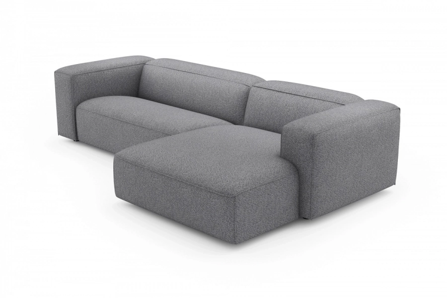 model MODULARIS WB (wysoki bok) - Modularis WB sofa 2-osobowa lewa + longchair prawy (boki wysokie)
