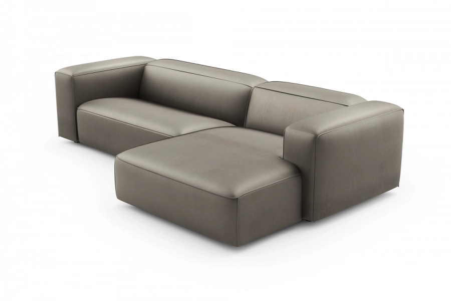 model MODULARIS WB (wysoki bok) - Modularis WB sofa 2-osobowa lewa + longchair prawy (boki wysokie)