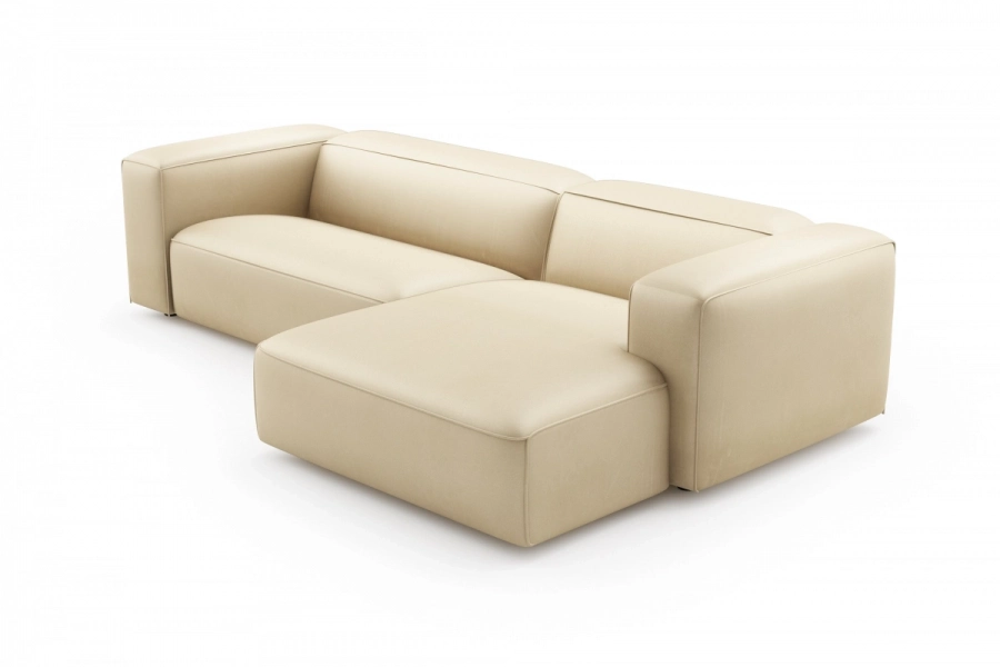 model MODULARIS WB (wysoki bok) - Modularis WB sofa 2-osobowa lewa + longchair prawy (boki wysokie)