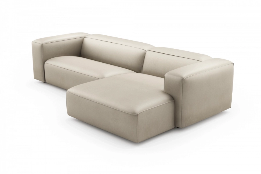model MODULARIS WB (wysoki bok) - Modularis WB sofa 2-osobowa lewa + longchair prawy (boki wysokie)