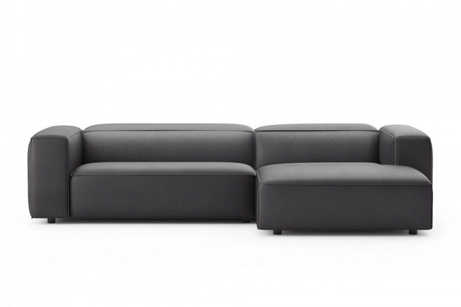 model MODULARIS WB (wysoki bok) - Modularis WB sofa 2-osobowa lewa + longchair prawy (boki wysokie)
