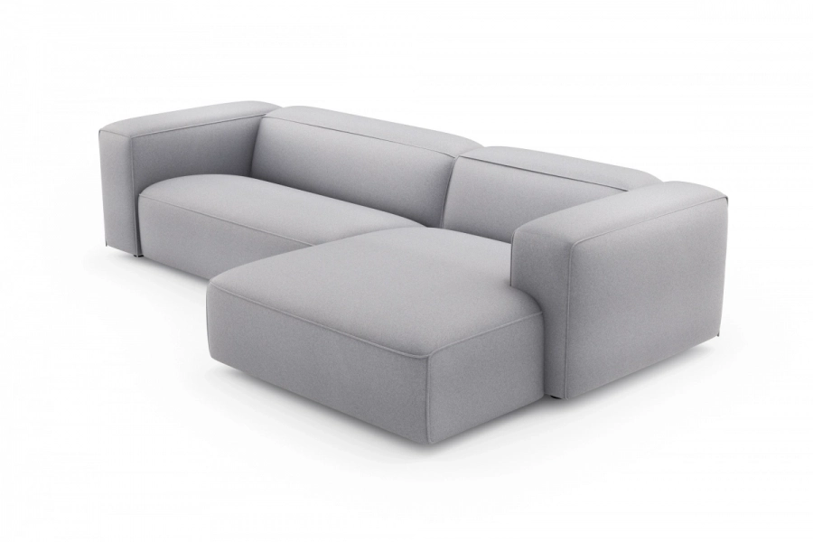 model MODULARIS WB (wysoki bok) - Modularis WB sofa 2-osobowa lewa + longchair prawy (boki wysokie)