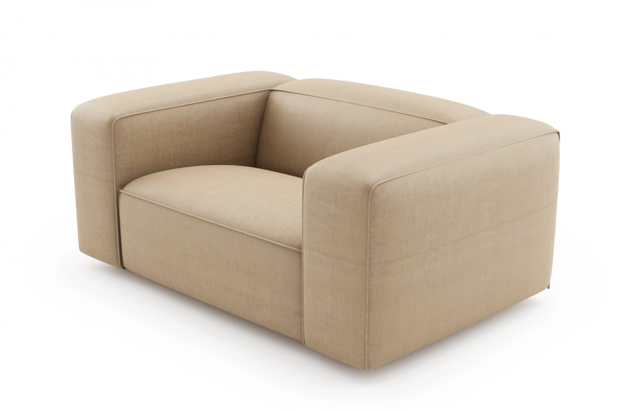 model MODULARIS WB (wysoki bok) - Modularis sofa 1,5-osobowa (love seat) z bokami wysokimi