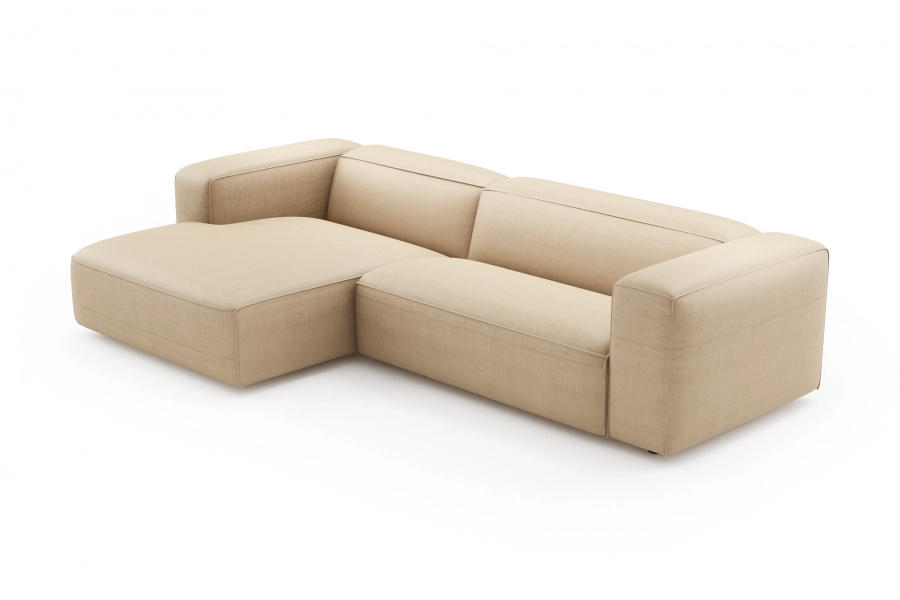 model MODULARIS WB (wysoki bok) - Modularis WB sofa 2-osobowa prawa + longchair lewy (boki wysokie)