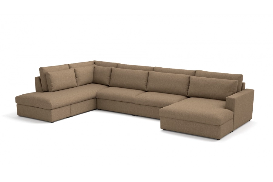 Model Portofino - Portofino otomana lewa + sofa 1,5 osobowa + sofa 1,5 osobowa + longchair prawy