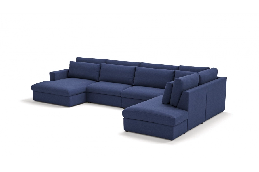 Model Portofino - Portofino longchair lewy + sofa 1,5 osobowa + sofa 1,5 osobowa + otomana prawa