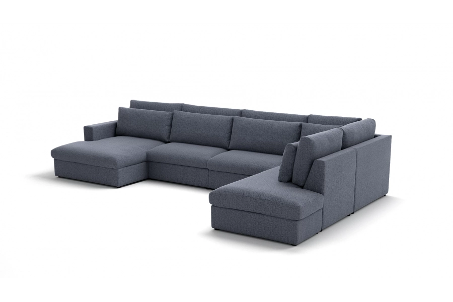 Model Portofino - Portofino longchair lewy + sofa 1,5 osobowa + sofa 1,5 osobowa + otomana prawa