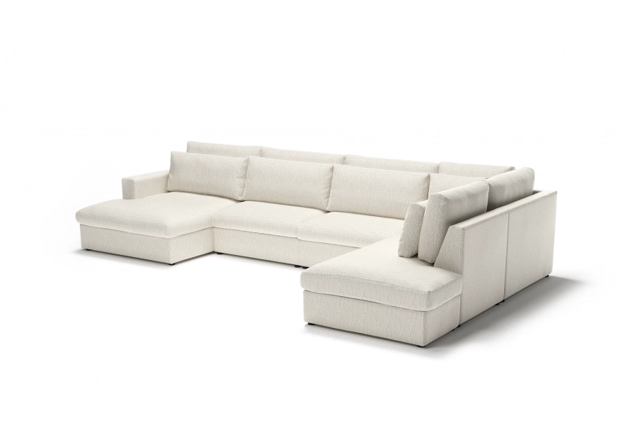 Model Portofino - Portofino longchair lewy + sofa 1,5 osobowa + sofa 1,5 osobowa + otomana prawa