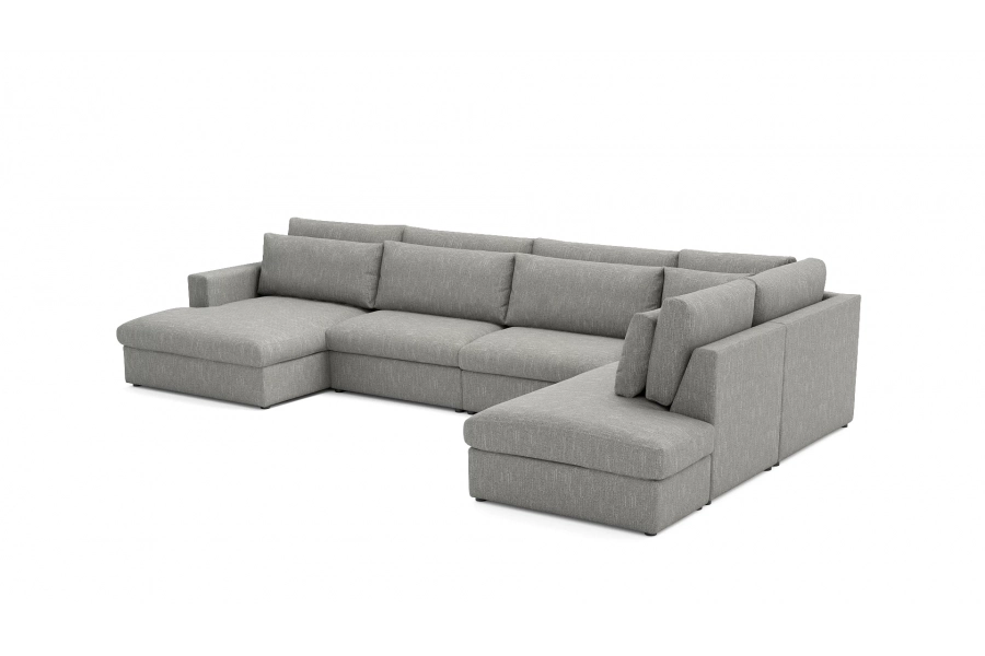 Model Portofino - Portofino longchair lewy + sofa 1,5 osobowa + sofa 1,5 osobowa + otomana prawa