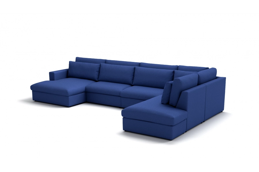 Model Portofino - Portofino longchair lewy + sofa 1,5 osobowa + sofa 1,5 osobowa + otomana prawa